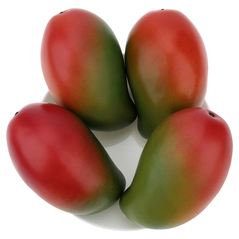 Gresorth 4pcs High-Grade Fake Green Mango Artificial Fruits Simulation Home Party Table Cabinet Decoration Photography Props - Image 1